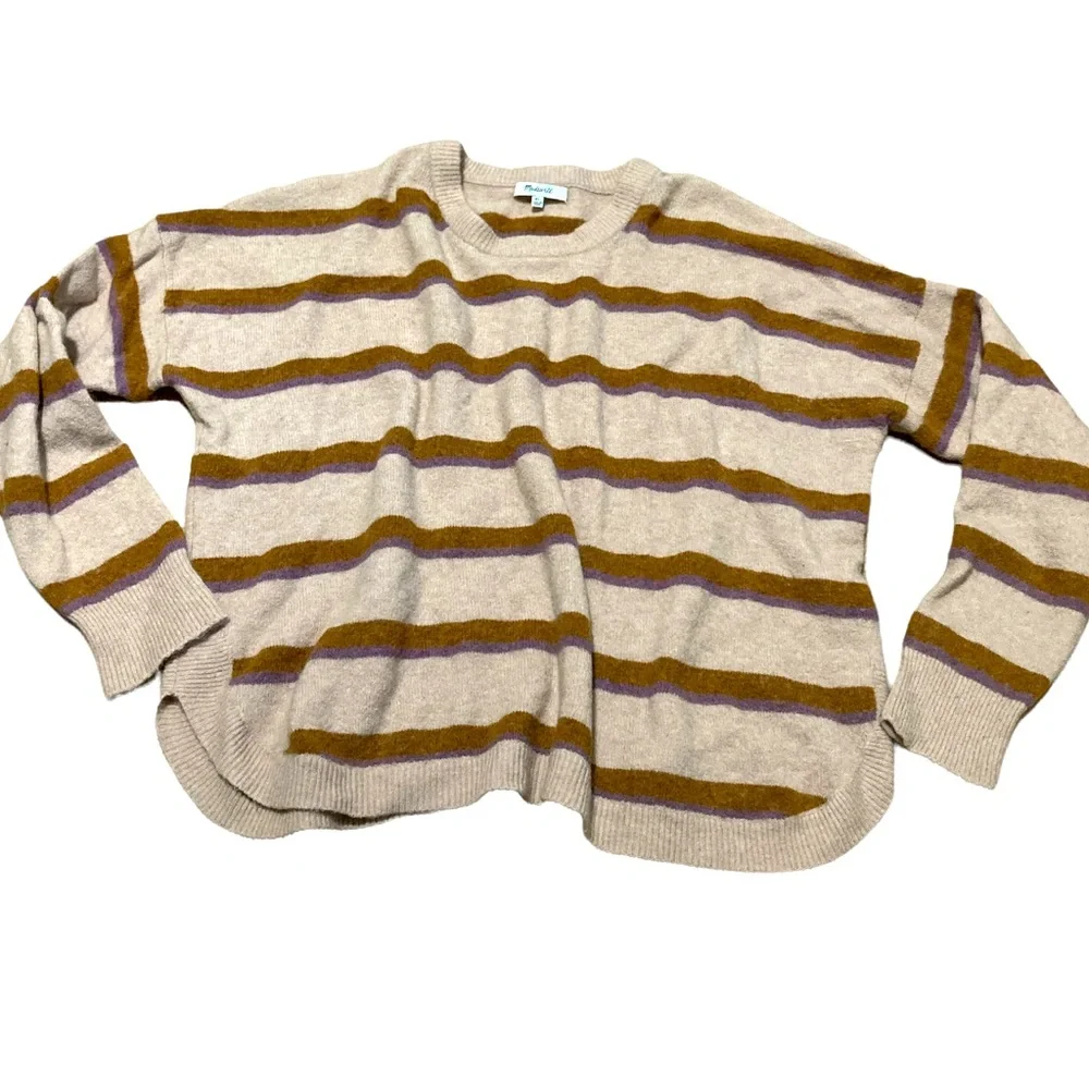Madewell Oversized striped alpaca blend  sweater-Xl